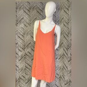Coral Topshop Strappy Sheath lined Dress Size 8